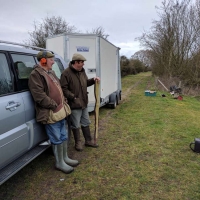 Tony and Geoff taking it easy - 19th Feb