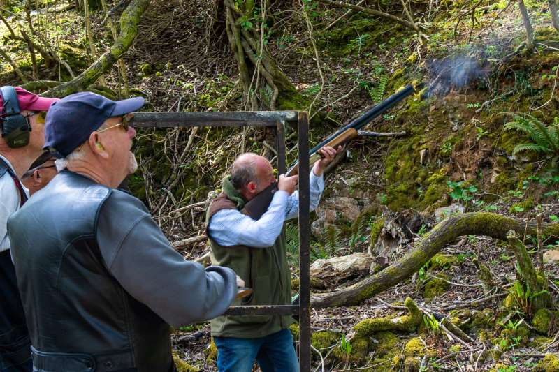 Kingswood against St Brides at their quarry shooting ground