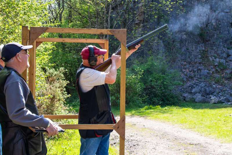 Kingswood against St Brides at their quarry shooting ground