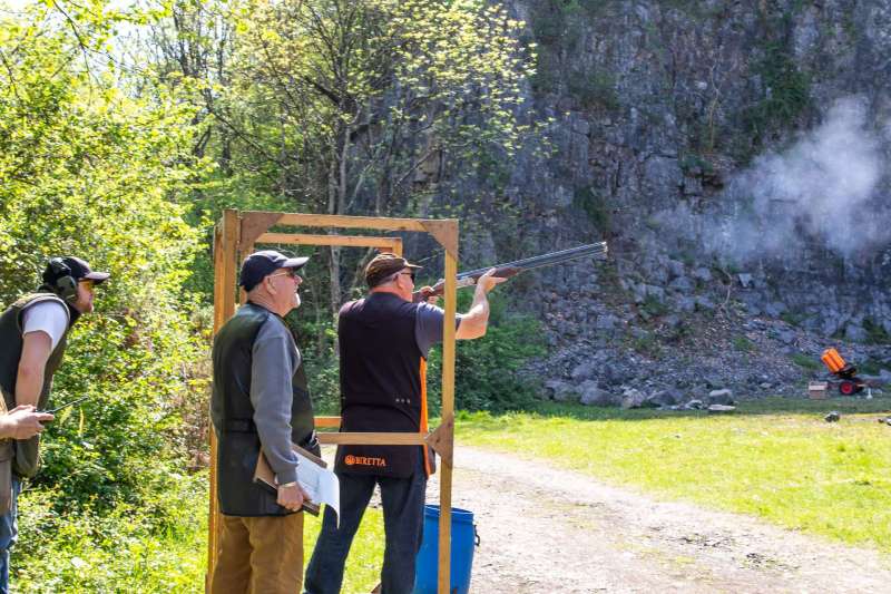 Kingswood against St Brides at their quarry shooting ground