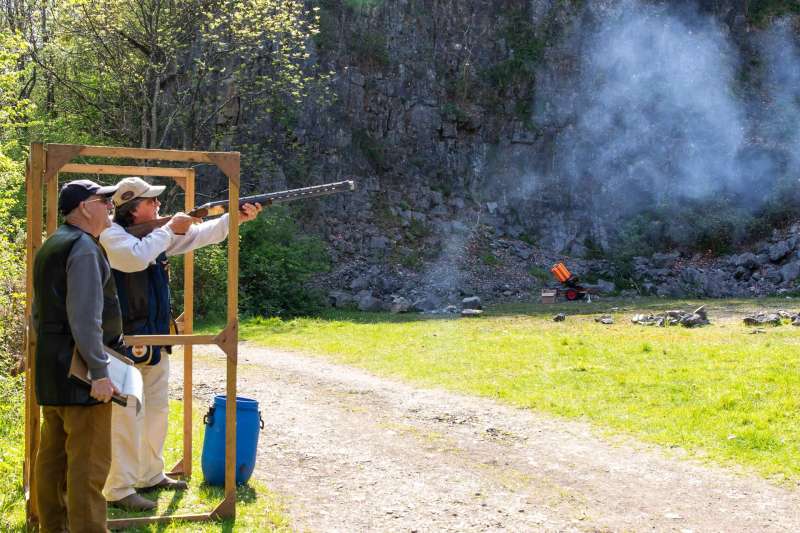 Kingswood against St Brides at their quarry shooting ground