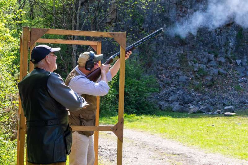 Kingswood against St Brides at their quarry shooting ground