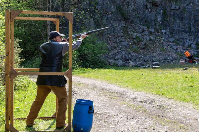 Kingswood against St Brides at their quarry shooting ground