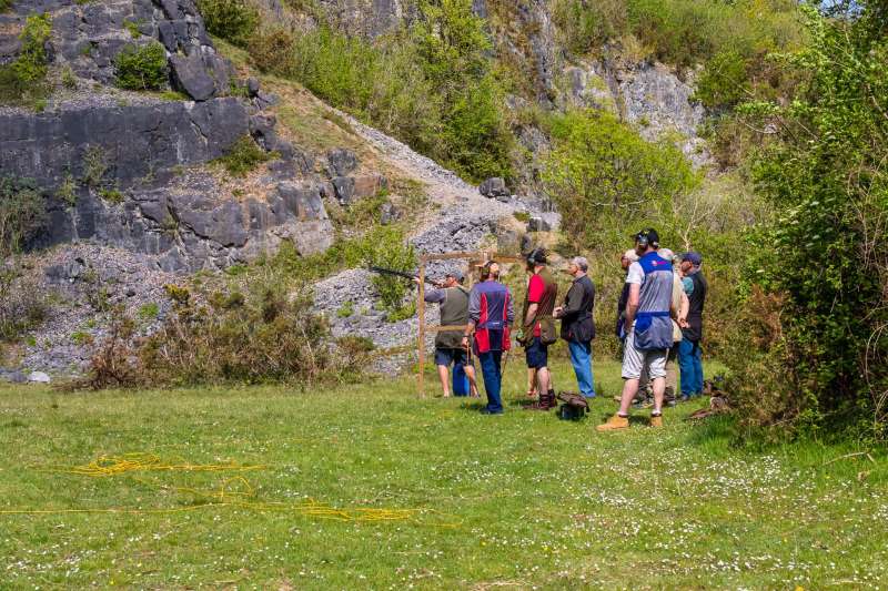 Kingswood against St Brides at their quarry shooting ground