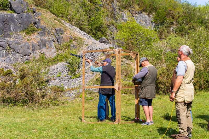 Kingswood against St Brides at their quarry shooting ground