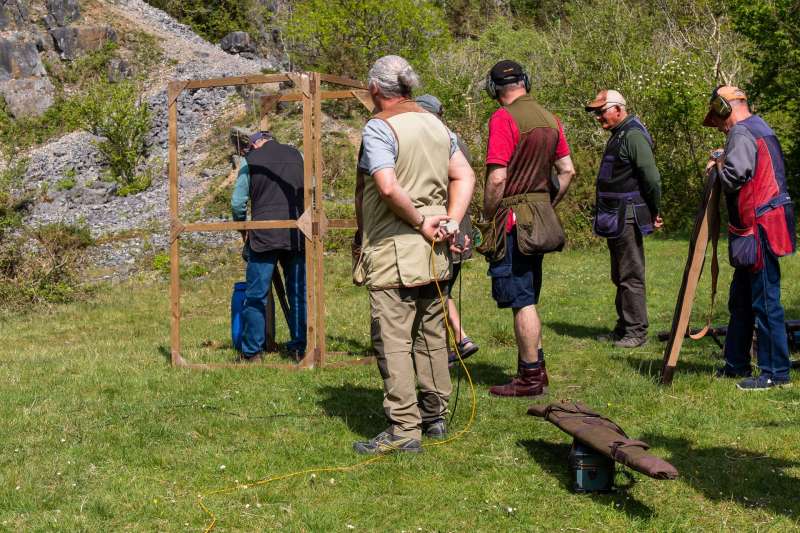 Kingswood against St Brides at their quarry shooting ground