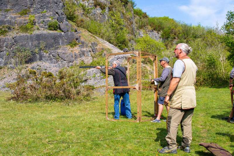 Kingswood against St Brides at their quarry shooting ground