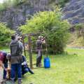 Kingswood against St Brides at their quarry shooting ground