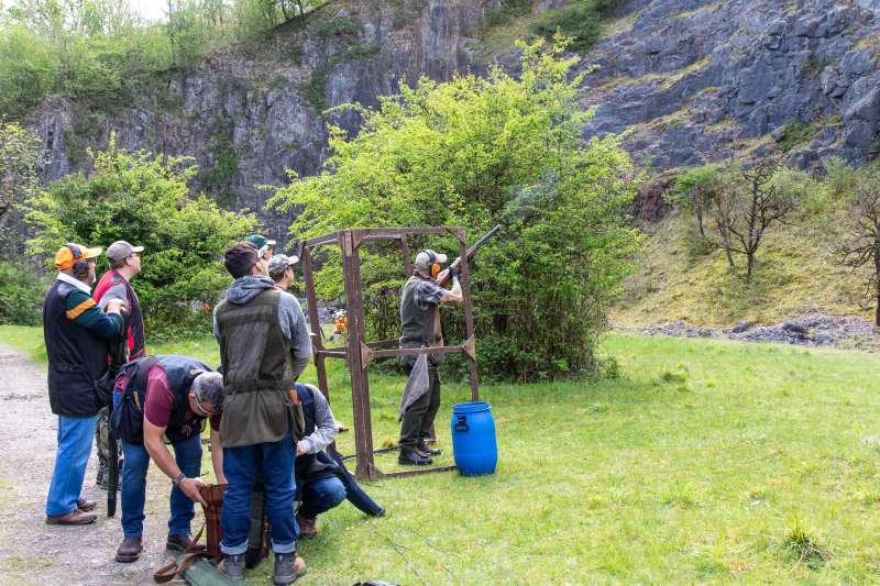 Kingswood against St Brides at their quarry shooting ground