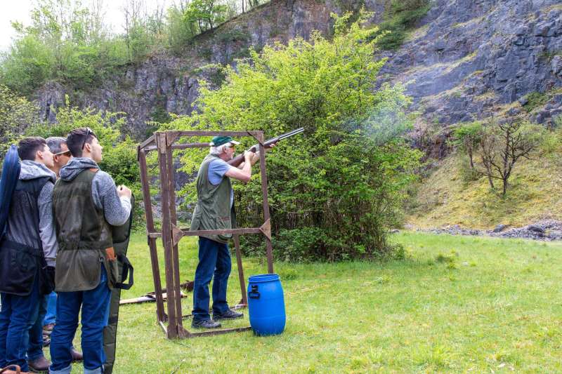 Kingswood against St Brides at their quarry shooting ground