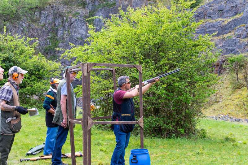 Kingswood against St Brides at their quarry shooting ground