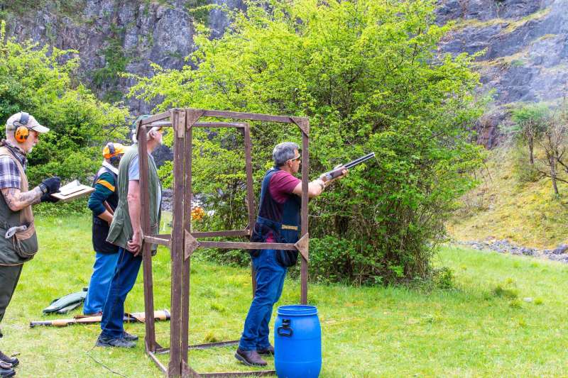 Kingswood against St Brides at their quarry shooting ground