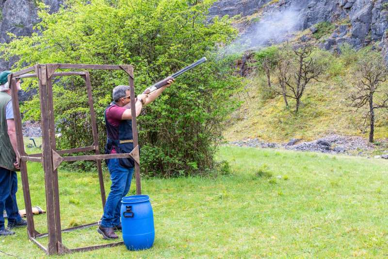 Kingswood against St Brides at their quarry shooting ground