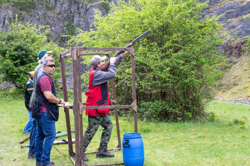 Kingswood against St Brides at their quarry shooting ground