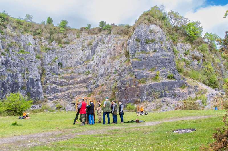 Kingswood against St Brides at their quarry shooting ground