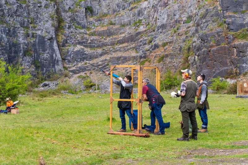 Kingswood against St Brides at their quarry shooting ground