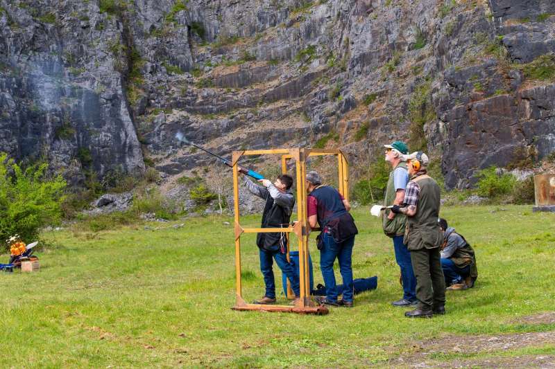 Kingswood against St Brides at their quarry shooting ground