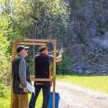 Kingswood against St Brides at their quarry shooting ground