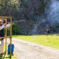 Kingswood against St Brides at their quarry shooting ground